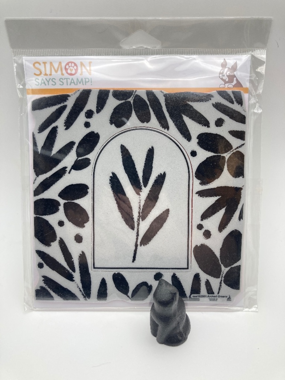Cling Stamp "Arched Greens"